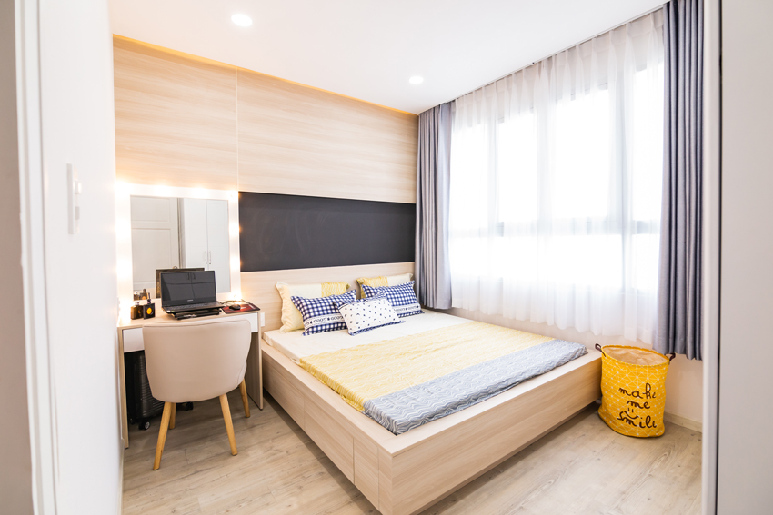 Giá thiết kế nội thất phòng ngủ Chung Cư Căn Hộ Lakai Quận 5 TP HCM