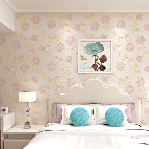 giấy dán tường phòng ngủ đẹp tphcm thiết kế thi công nội thất ip