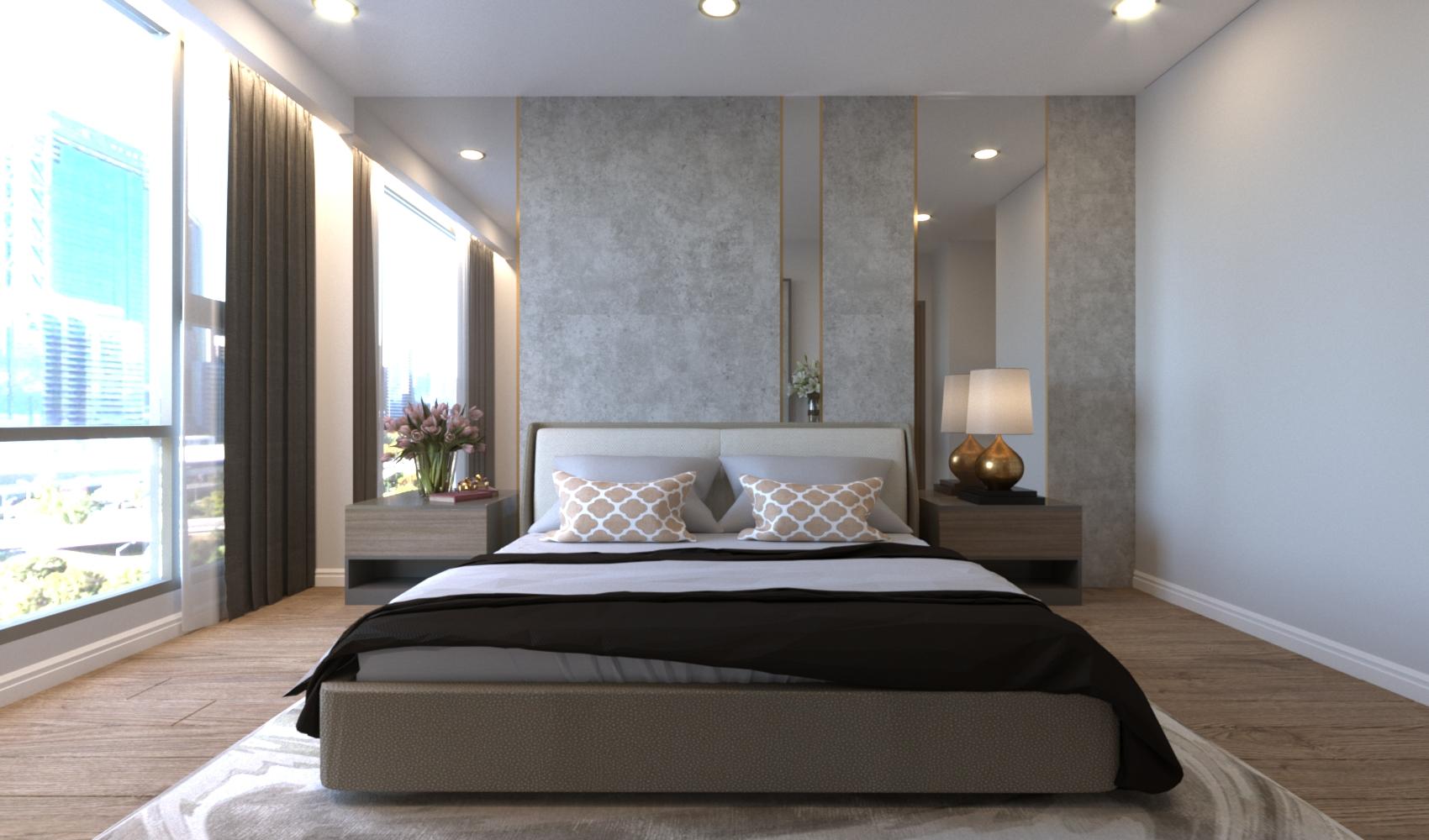thiết kế nội thất phòng ngủ  Nội thất phòng ngủ hiện đại đơn giản
