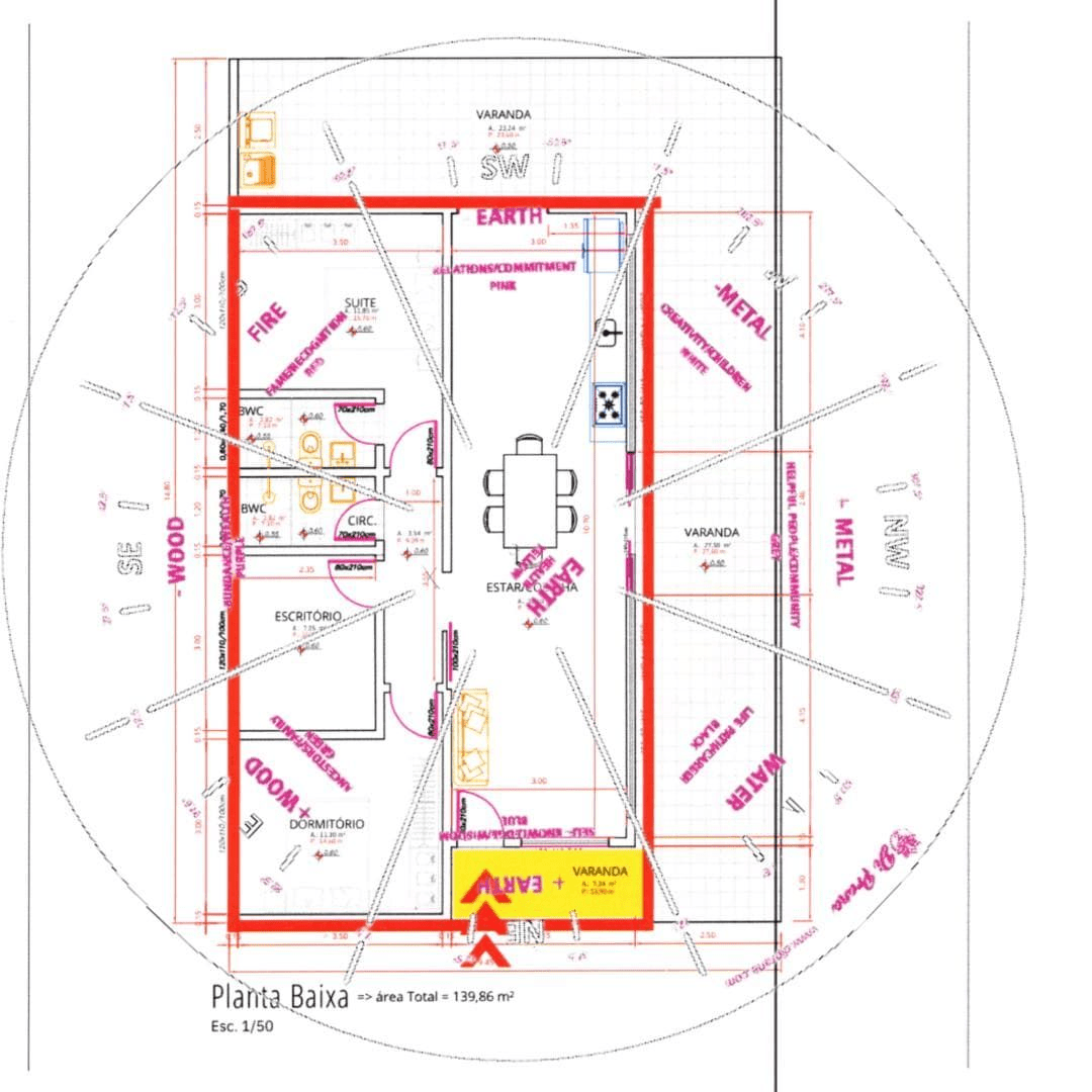 Thiết kế nội thất khoa học kết hợp phong thủy với phân tích phong thủy