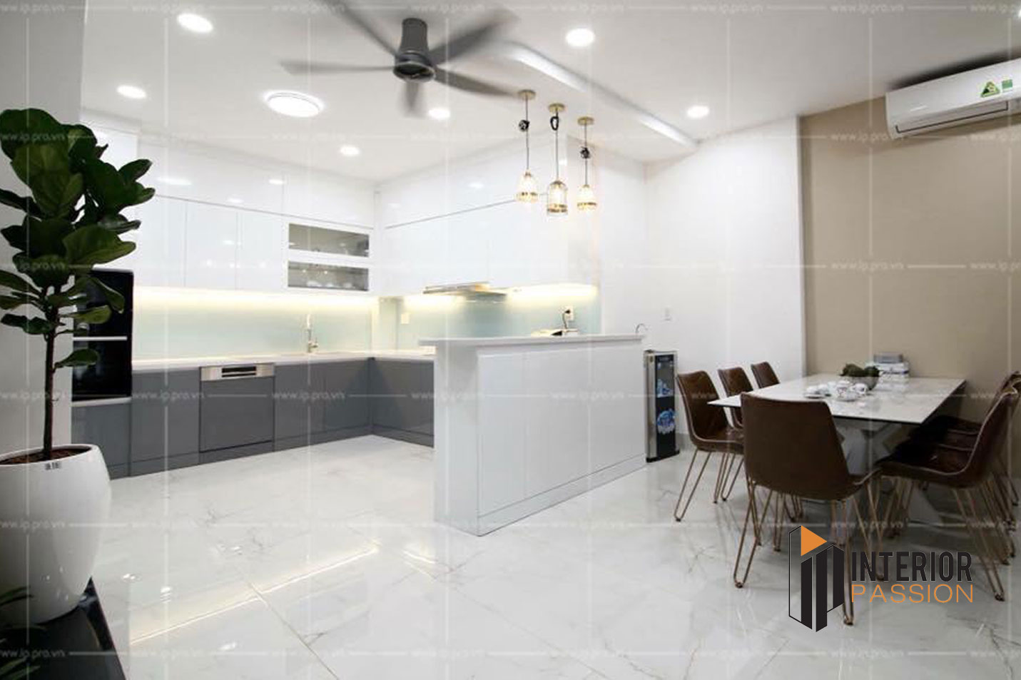 Giải pháp nâng cao công năng cho bếp chung cư