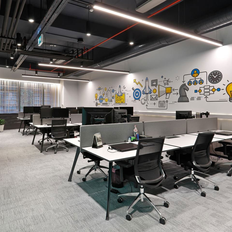 Layout bàn làm việc đồng bộ  chuyên nghiệp