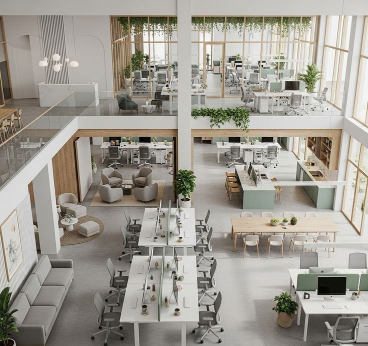 Văn phòng mở hiện đại  Open Plan Office