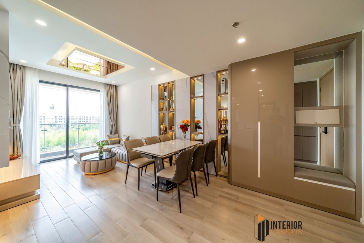 Thiết Kế Thi C&ocirc;ng Nội Thất - Căn Hộ 3 Ph&ograve;ng Ngủ Masteri Centre Point